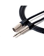 Sommer CARBOKAB Male XLR to TRS Jack Lead. Silver Neutrik